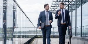 business lawyers talking